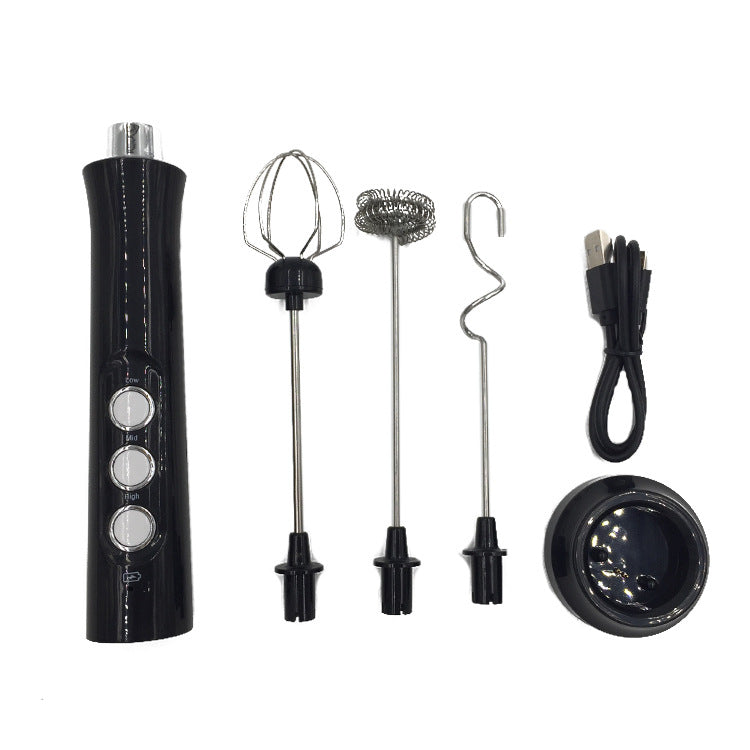 The JD Kitchen - Premium Electric Milk Frother & Mixer