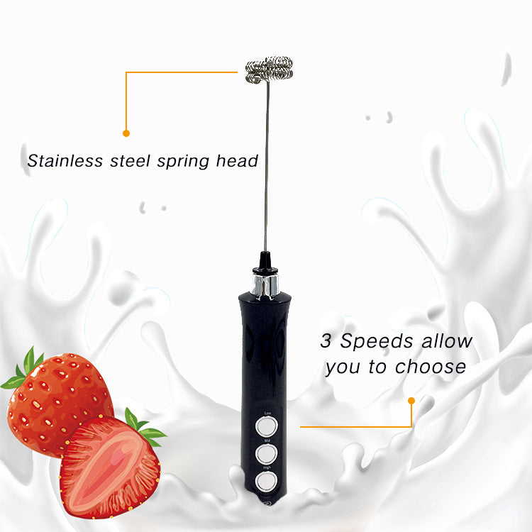 The JD Kitchen - Premium Electric Milk Frother & Mixer