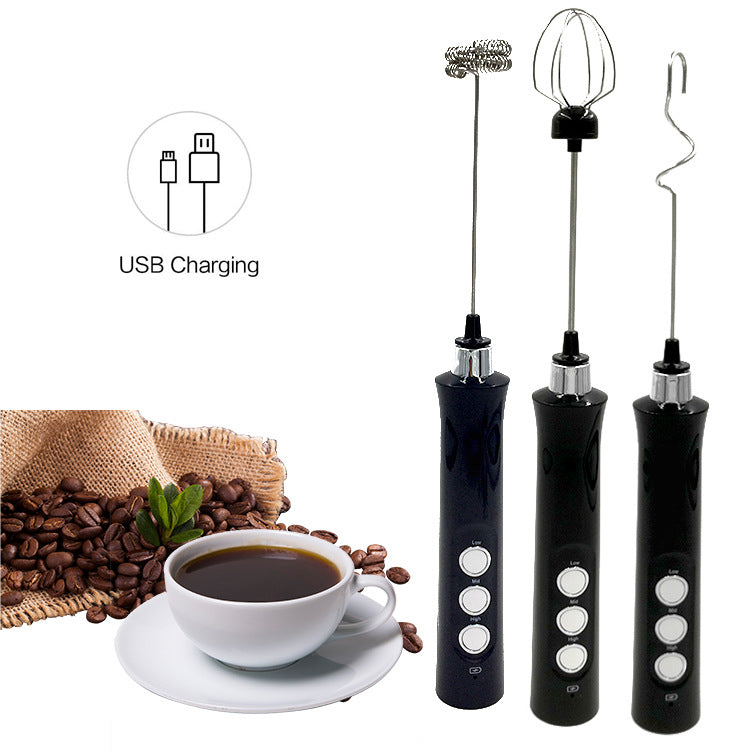 The JD Kitchen - Premium Electric Milk Frother & Mixer