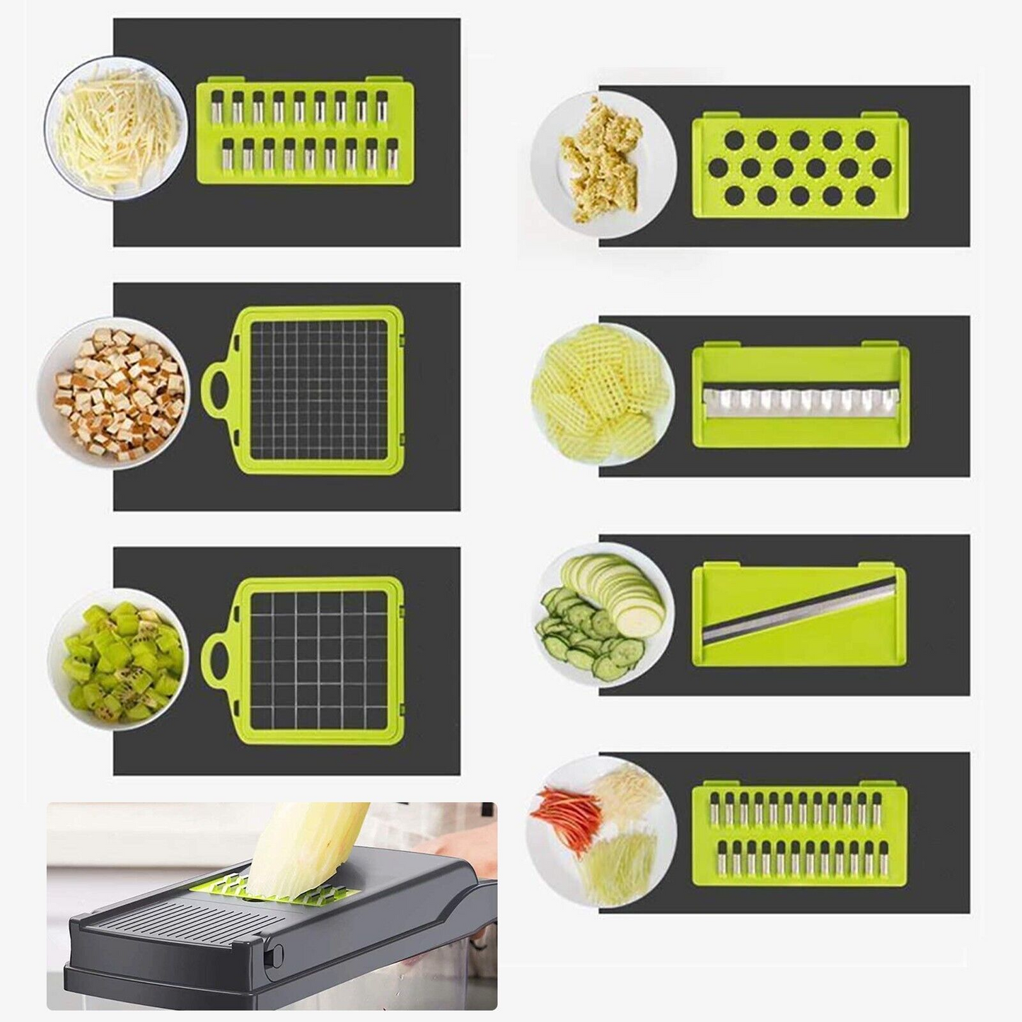 JDKitchen™ Professional 15-in-1 Multifunctional Vegetable Chopper
