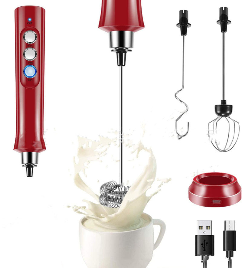 The JD Kitchen - Premium Electric Milk Frother & Mixer